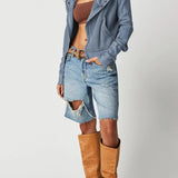 Viviana Waffle-Knit Hoodie