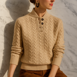 Marseille Cable Knit Cashmere Sweater