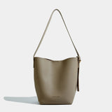 Elena Pebbled Leather Bucket Bag