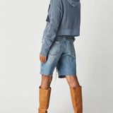 Viviana Waffle-Knit Hoodie