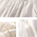 Opulence Lace-Trim Linen Short