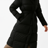 Colette Belted Long Puffer Coat