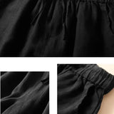 Opulence Lace-Trim Linen Short