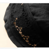 Opulence Lace-Trim Linen Short