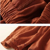 Opulence Lace-Trim Linen Short