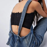 Thalassa Wide Leg Denim Overall