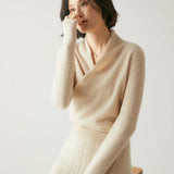 Calliope Surplice Cashmere Sweater