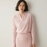 Calliope Surplice Cashmere Sweater