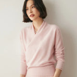 Calliope Surplice Cashmere Sweater