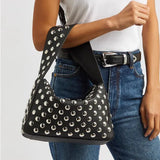 Nouveau Studded Leather Shoulder Bag