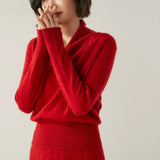 Calliope Surplice Cashmere Sweater