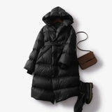 Colette Belted Long Puffer Coat